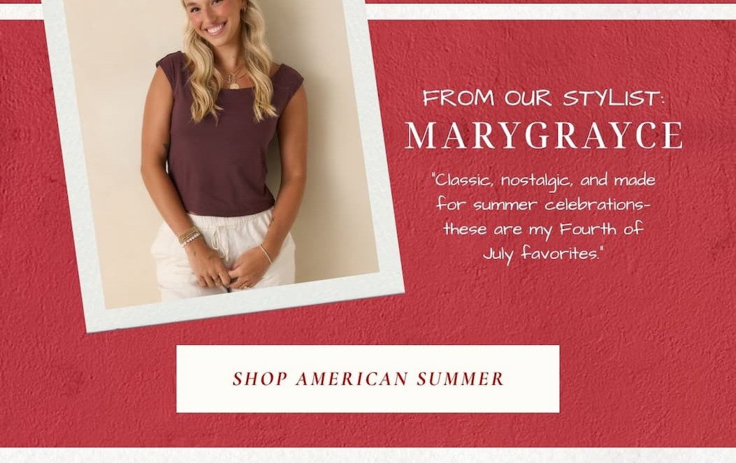 Classic, nostalgic, and made for summer celebrations. Shop American Summer.