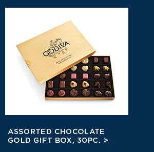 Assorted Chocolate Gold Gift Box, 30pc.