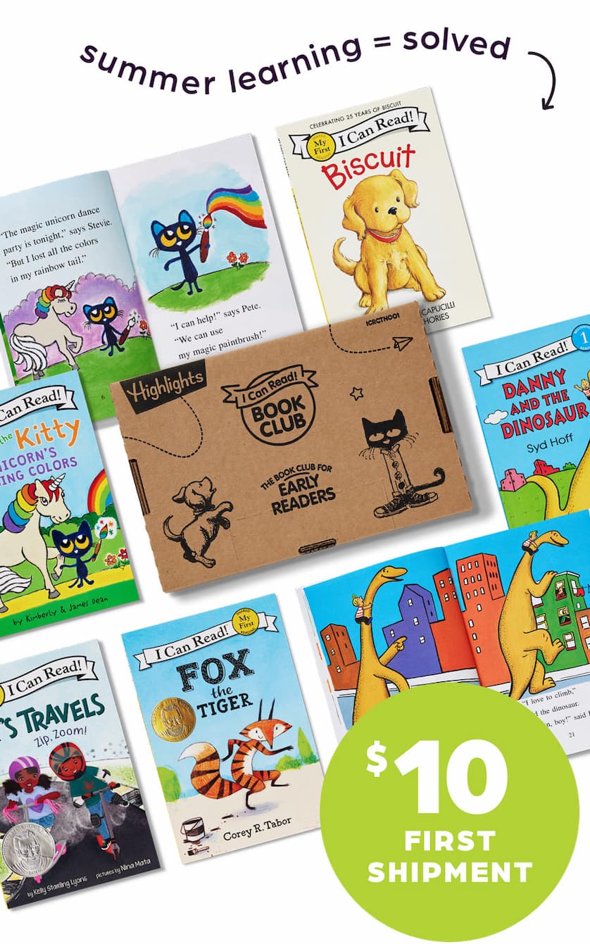 Highlights Book Clubs: Summer Learning = SOLVED! Just $10 for Your First Shipment. 