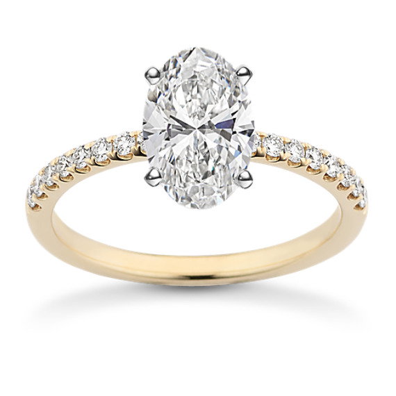 Image of Vista Diamond Pave Engagement Ring