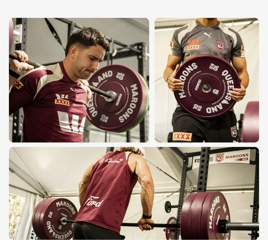 Queensland Maroons Limited Edition Bumper Plates being used by the 2026 Queensland Maroons