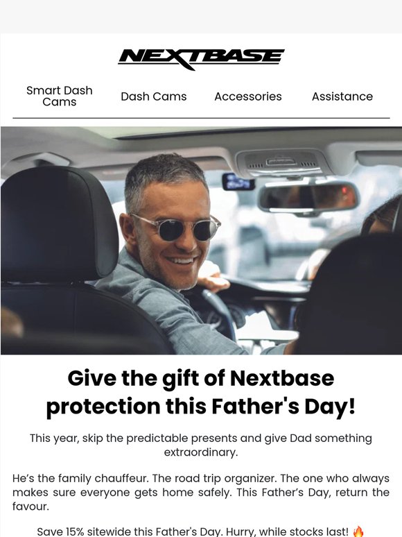 Save 15% at Nextbase This Father’s Day 🎁