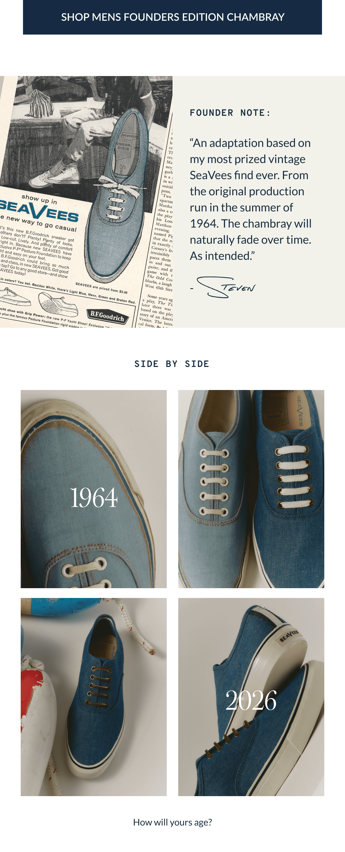 Mens Founders Edition Yacht Shoe Indigo