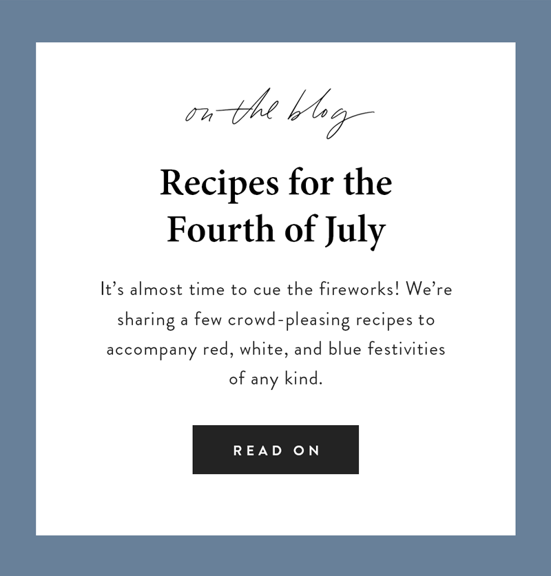 Recipes for the Fourth of July