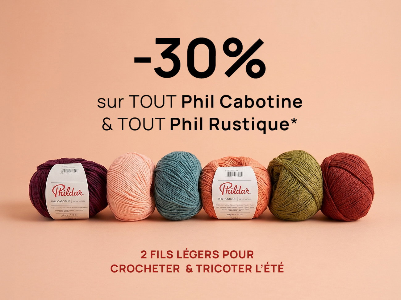 -30% sur TOUT Phil Rustique et Cabotine