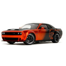2015 Dodge Challenger SRT Hellcat Redeye Widebody - Pink Slips Candy Orange 1:18 Scale Diecast Model Car by Pink Slips