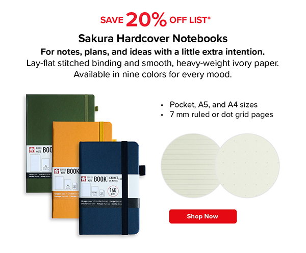 Sakura Hardcover Notebooks