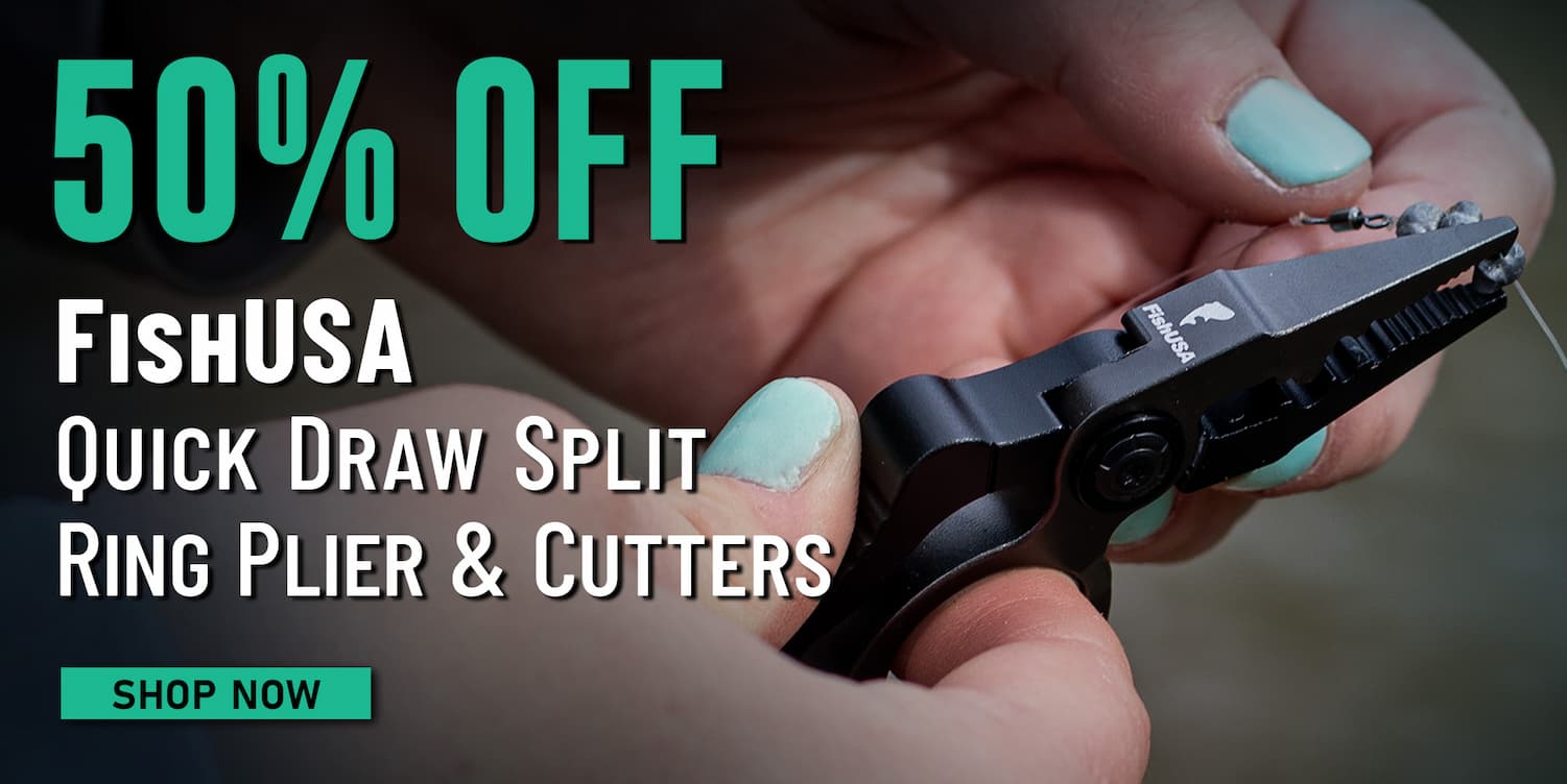 50% Off  FishUSA Quick Draw Split Ring Plier & Cutters Shop Now