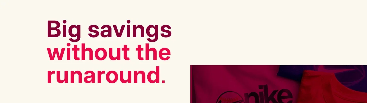 20% off nike