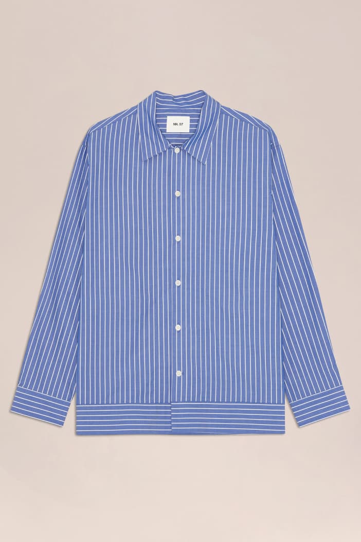 'Reed' Aqua Stripe Shirt