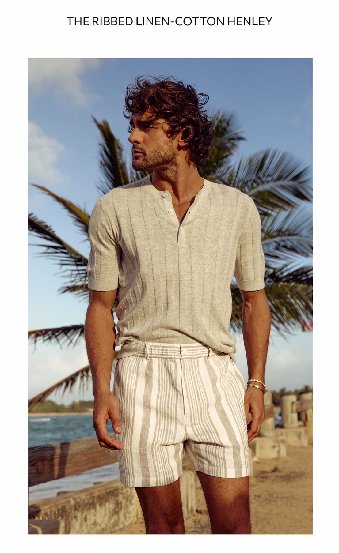 The Ribbed Linen-Cotton Henley