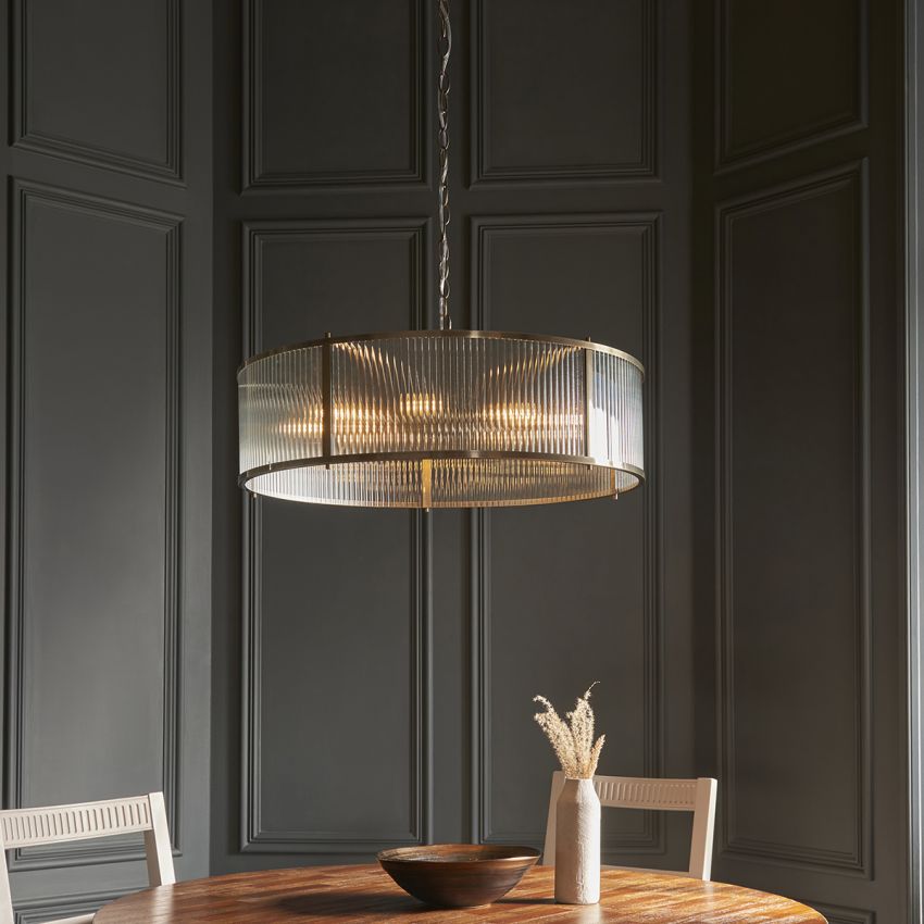 Richmond 8-Light Pendant in Antique Brass