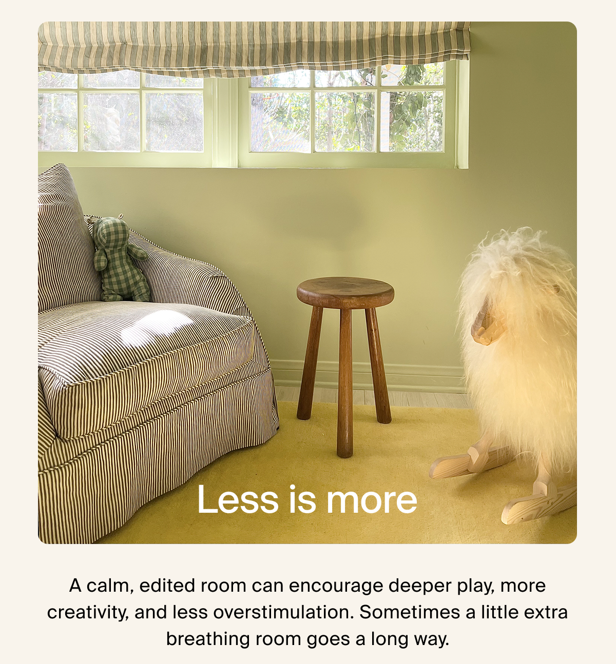 Less is more