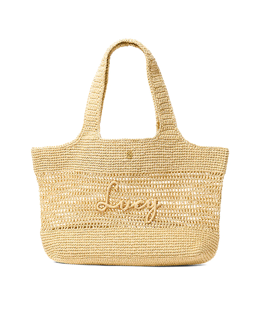 Personalised Raffia Tote Bag (Natural)