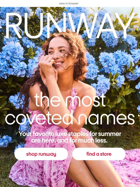 Runway finds just for you 💜