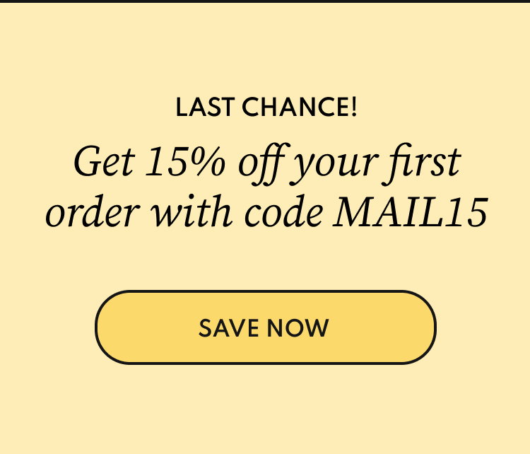 15% off with MAIL15