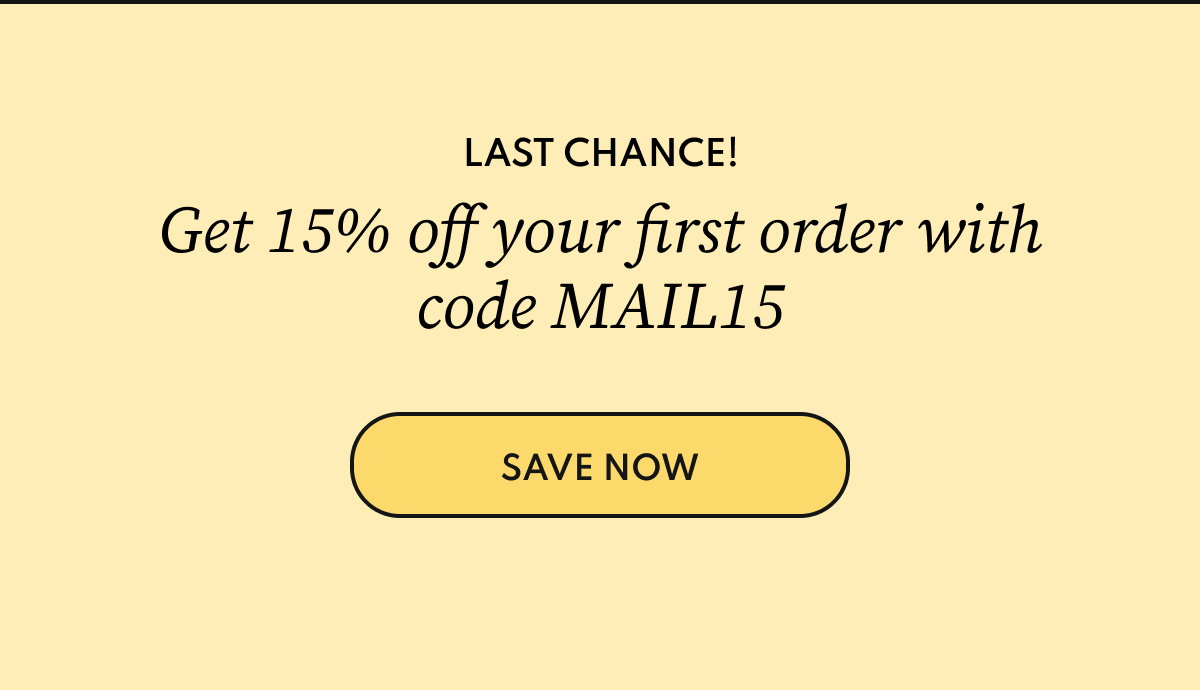 15% off with MAIL15