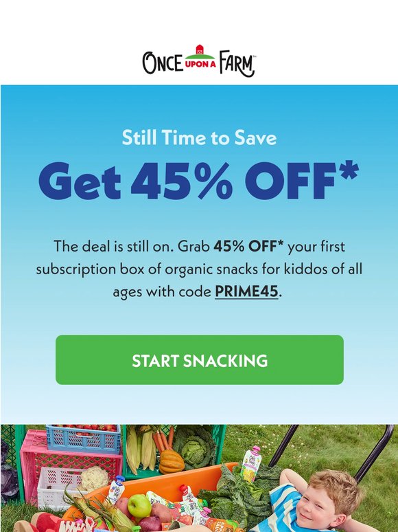Kid-Approved Snacks, 45% Off