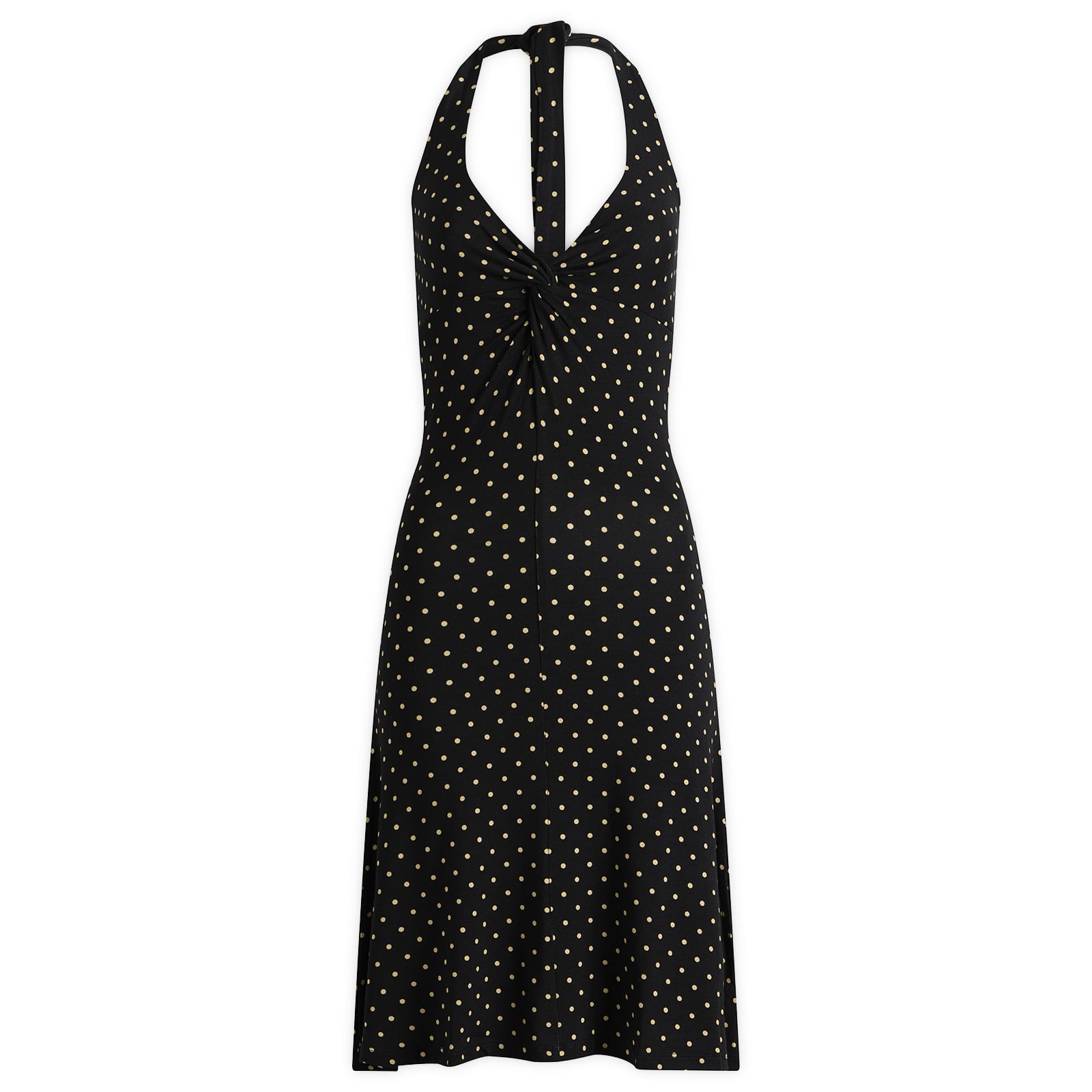 Fruity Booty Twist Halter Dress