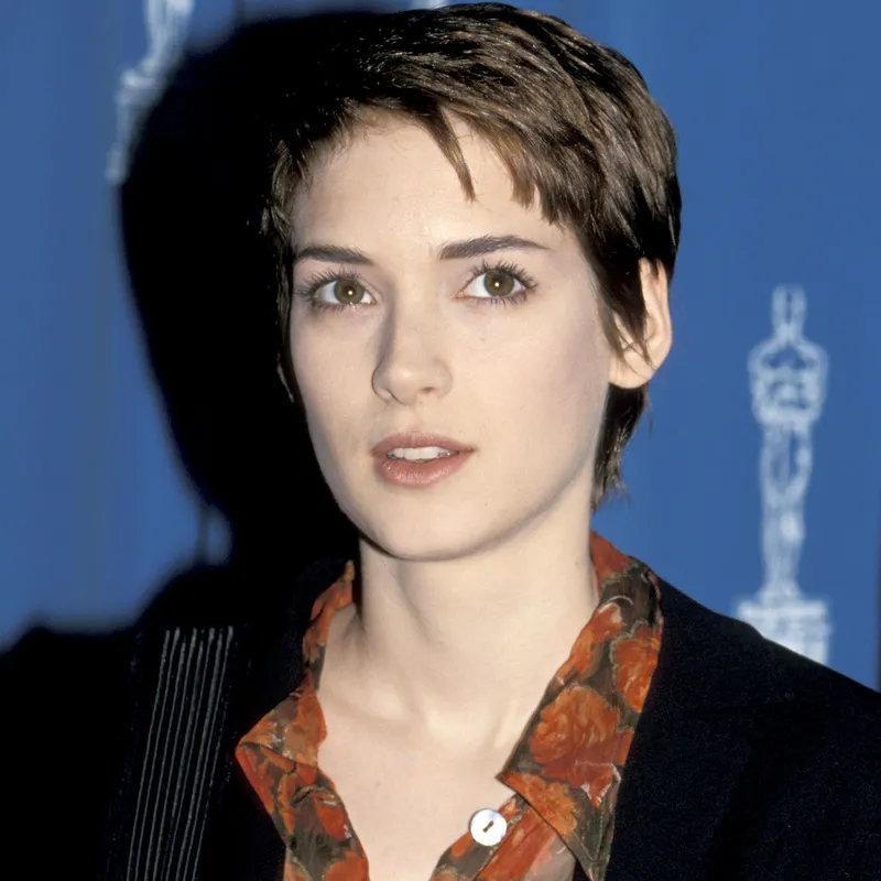 Winona Ryder pixie cut
