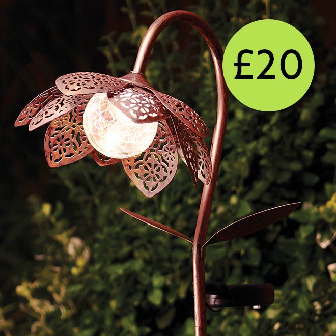 Link to Solar flower stake light