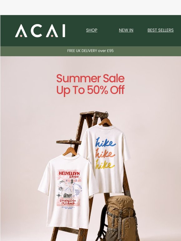 Up to 50% Off Starts Now