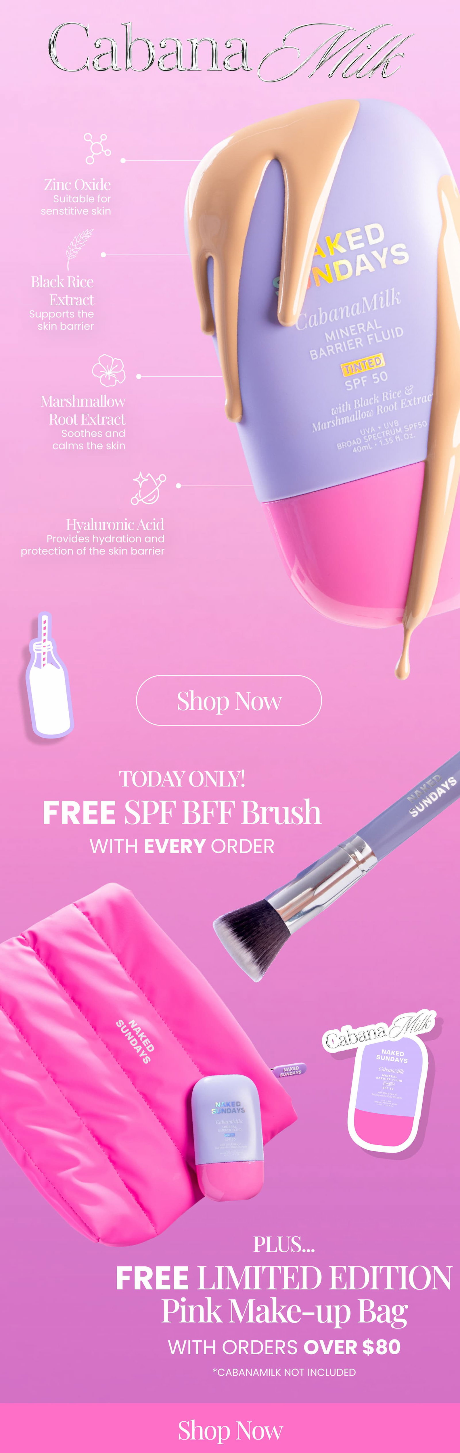 Free SPF Brush with every order