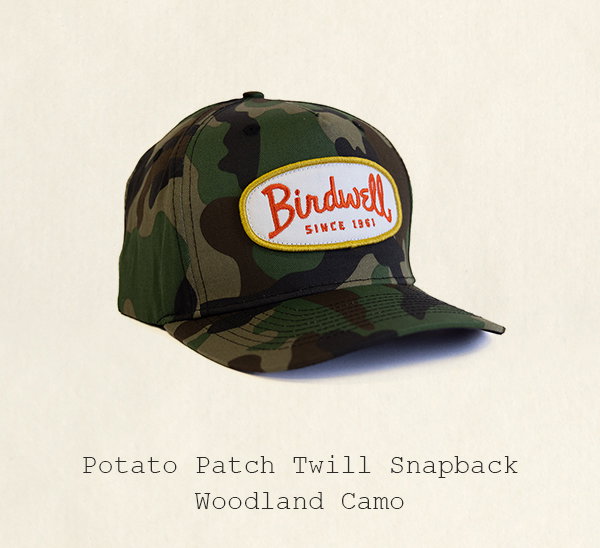 Potato Patch Twill Snapback - Woodland Camo