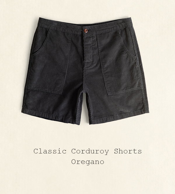 Classic Corduroy Shorts - Oregano