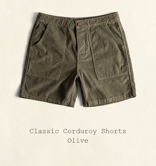 Classic Corduroy Shorts - Olive