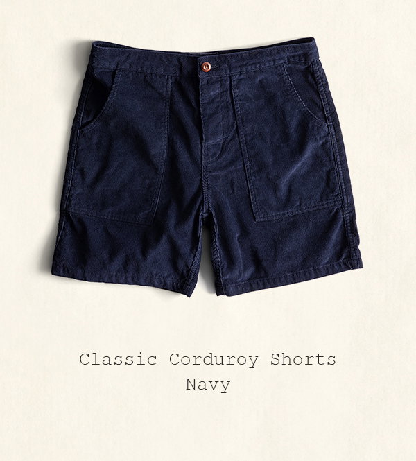 Classic Corduroy Shorts - Navy