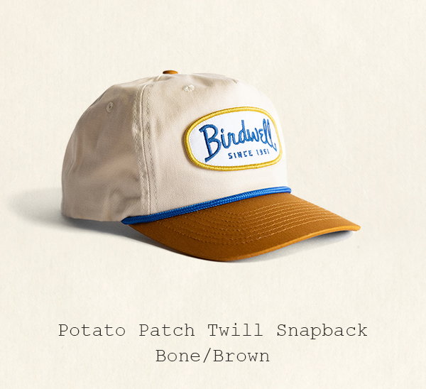Potato Patch Twill Snapback - Bone/Brown