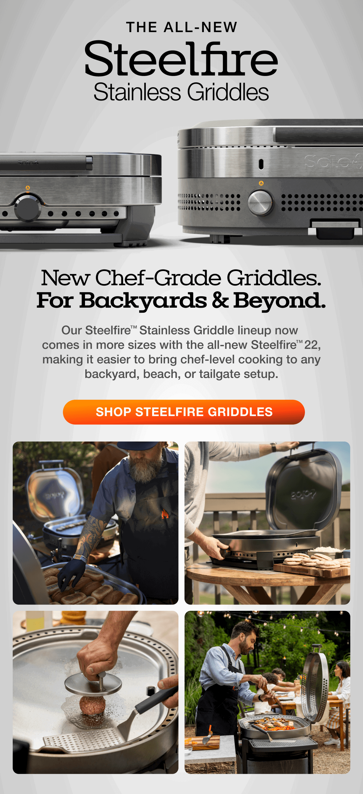 Steelfire 22 Stainless Griddle