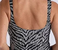 Lightly Padded Crossover Tankini Top
