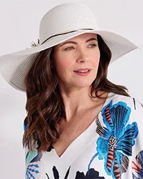 Folding Wide Brim Straw Hat