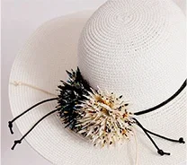 Folding Wide Brim Straw Hat