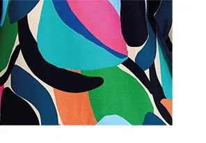 Vibrant Jersey Kaftan
