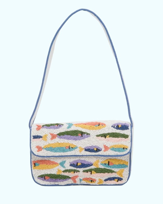 A beaded bag that reminds us of Staud under $50…