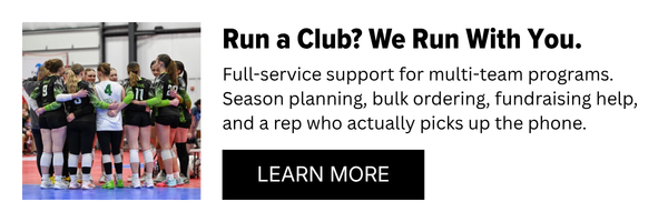 Full-service support for multi-team programs. Season planning, bulk ordering, fundraising help, and a rep who actually picks up the phone.