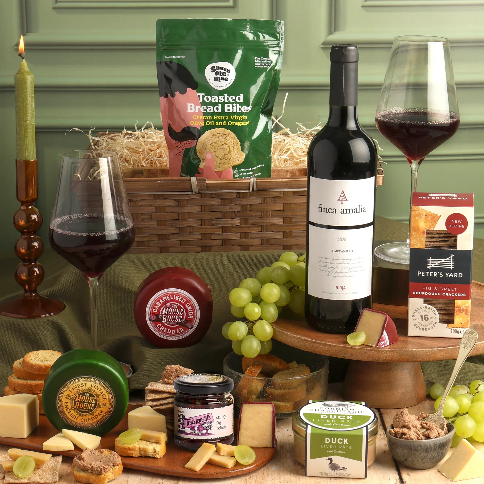 Image of Wine, Cheese & Pâté Gift Hamper