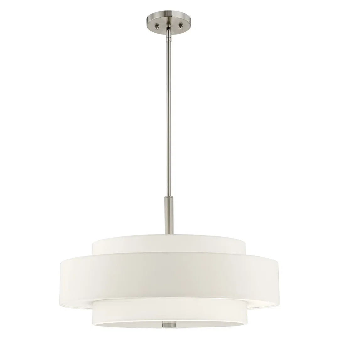 Flaire 5 - Light Shaded Drum Chandelier