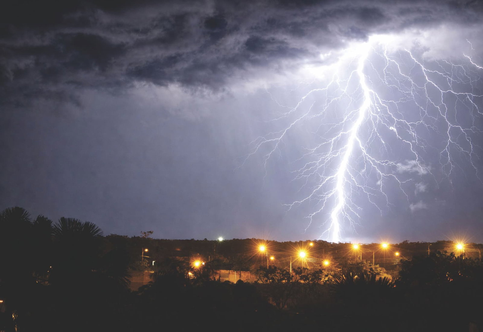 Blurry, blown out Lightning Photo