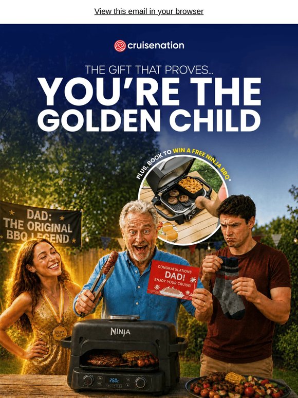Secure Your Spot as the Golden Child This Father's Day 😉