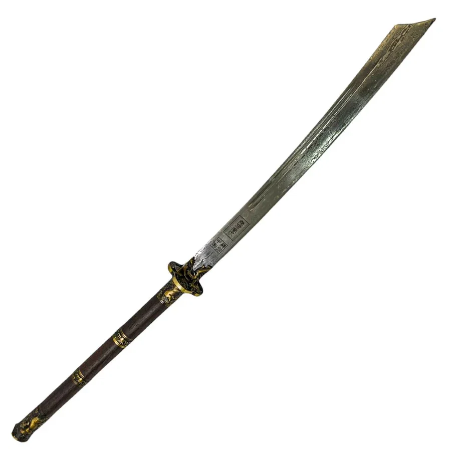 Image of Zhan Ma Dao - High Carbon Damascus Steel - Da Dao Sword Horse Chopping Sword - 40"