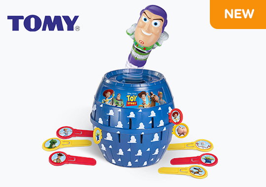 TOMY Pop-Up Disney Pixar Toy Story Buzz Lightyear Game