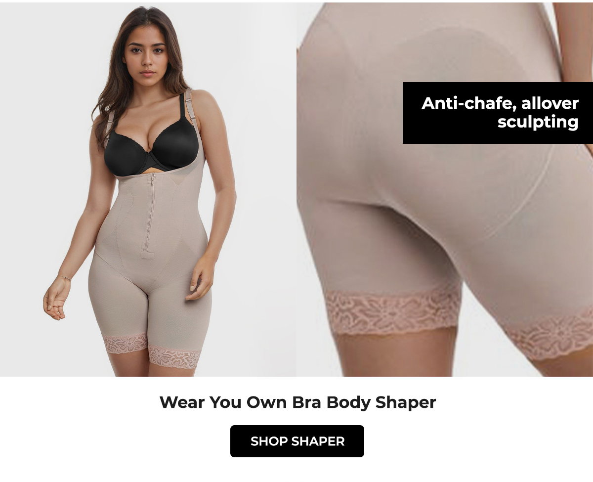 Voluptuosa Shapewear Bodysuit with Tummy Control, Wear Your Own Bra Shapewear for Women, Faja Body Shaper