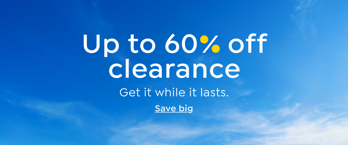 Up to 60% Off Clearance 