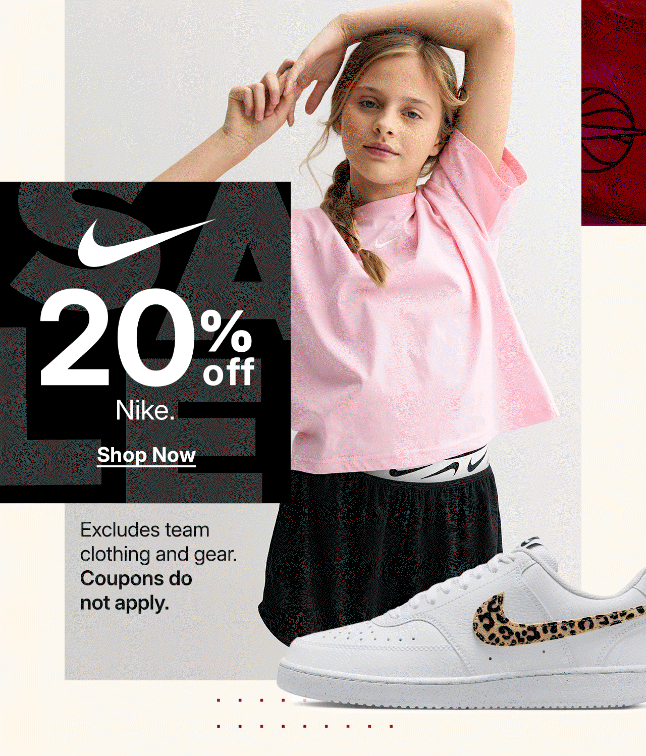 20% off nike