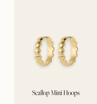 Scallop Mini Hoops