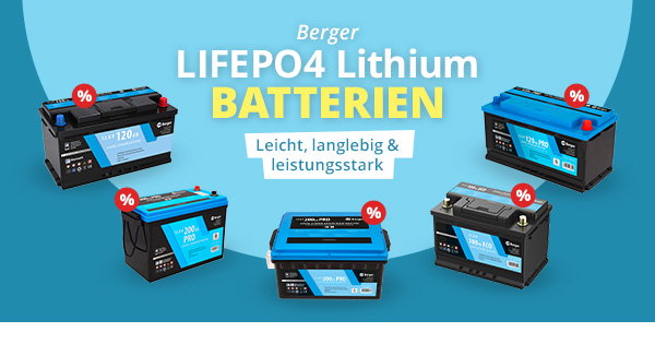 LifeP04 Lithium-Batterien